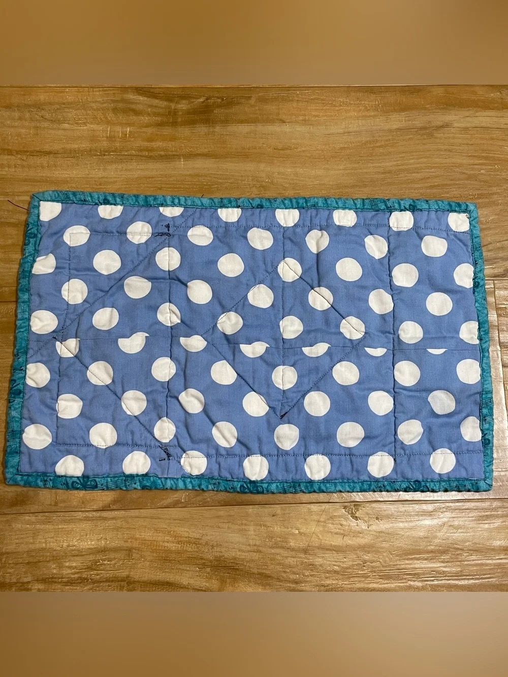 Vintage Handmade Set of Four 16”x10” Quilted Placemats Cottagecore Fun Whimsical